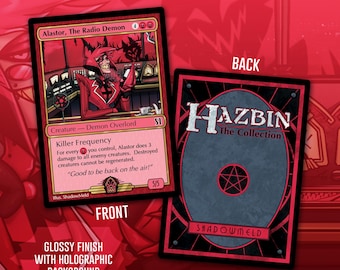 Hazbin Hotel Alastor Fancard TCG Style