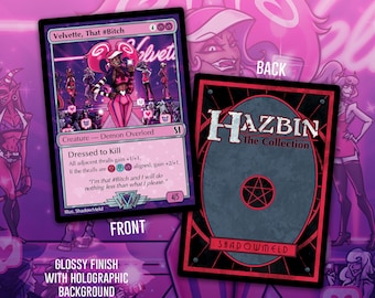 Hazbin Hotel Velvette Fancard TCG Style