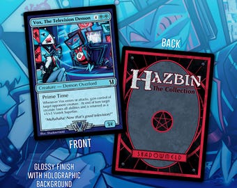 Hazbin Hotel Vox Fancard TCG Style