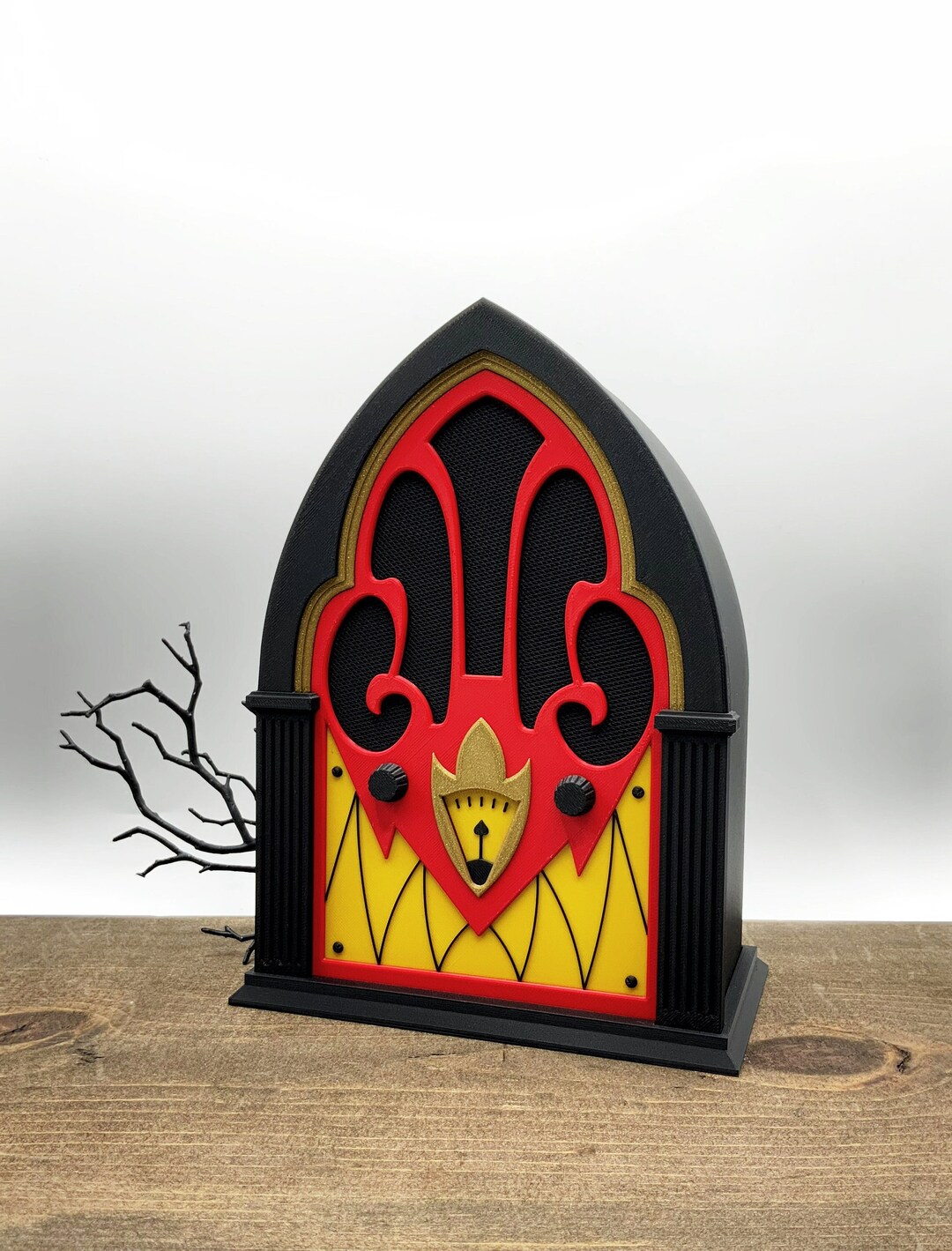 XL Alastor Cathedral Radio Style Box for Speaker Red and Black - Etsy
