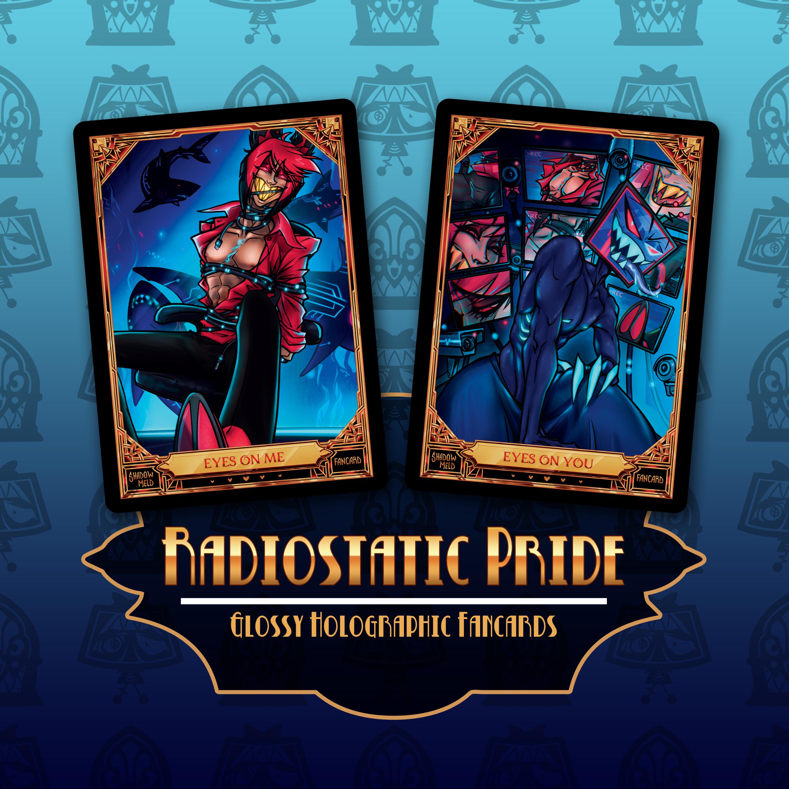 Hazbin Hotel Alastor Vox Radiostatic Pride Fancards - Etsy