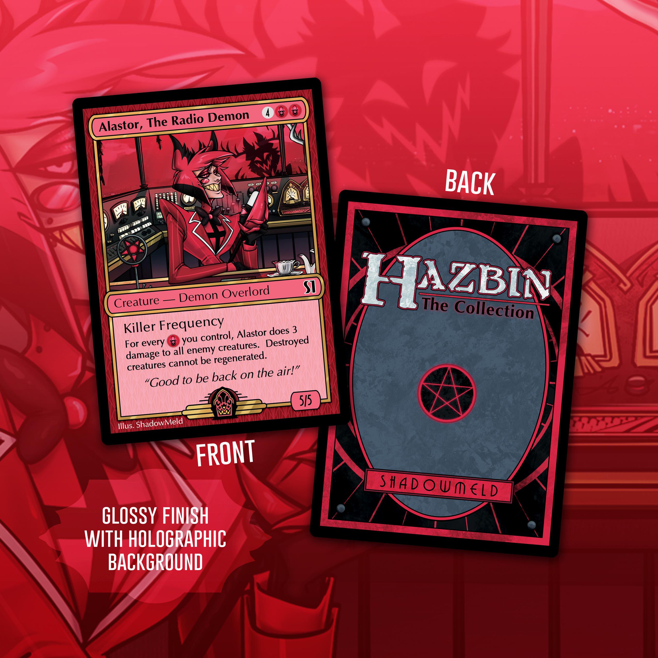 Hazbin Hotel Alastor Fancard TCG Style - Etsy