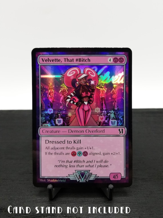 Hazbin Hotel Velvette Fancard TCG Style - Etsy