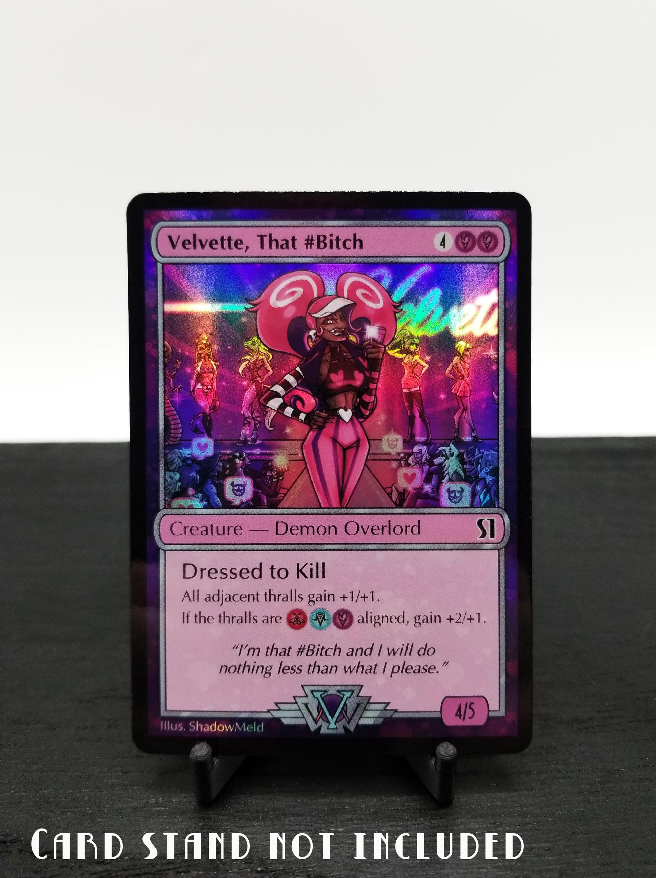 Hazbin Hotel Velvette Fancard TCG Style - Etsy