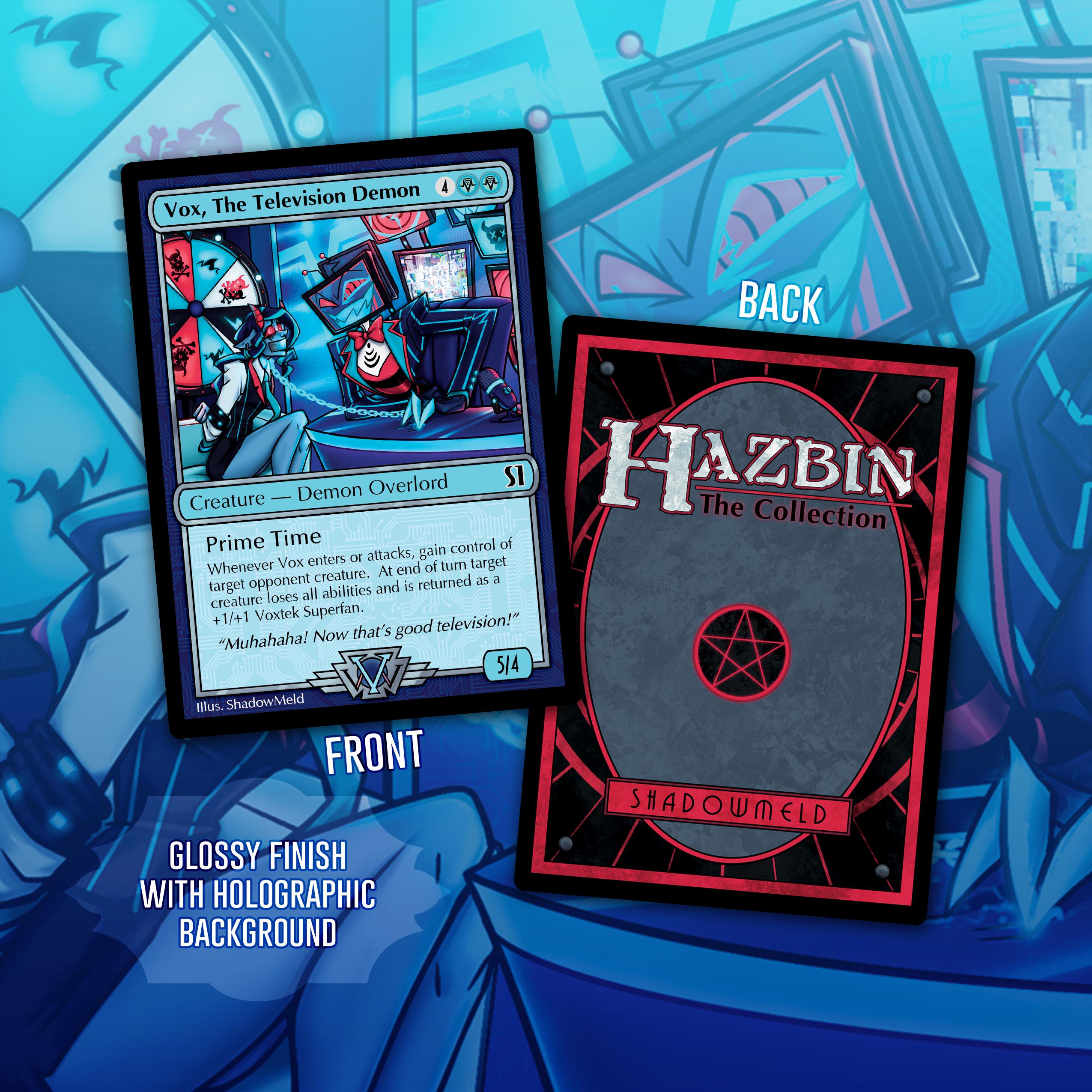 Hazbin Hotel Vox Fancard TCG Style - Etsy