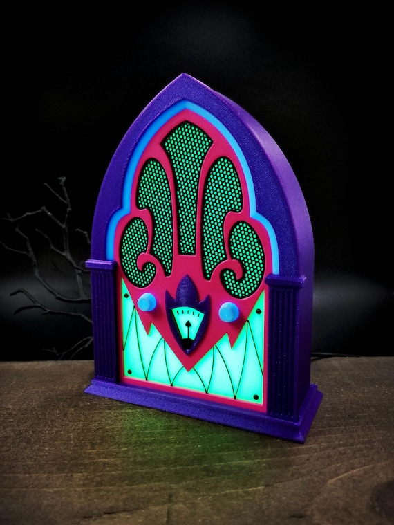 Alastor Neon Cathedral Radio Lightbox Lamp - Etsy