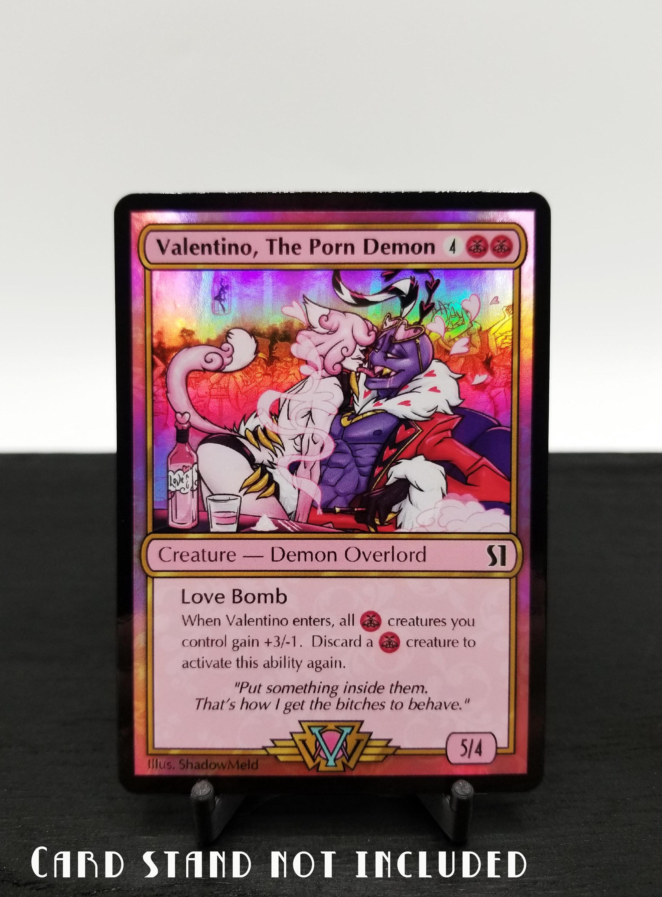 Hazbin Hotel Valentino Fancard TCG Style - Etsy