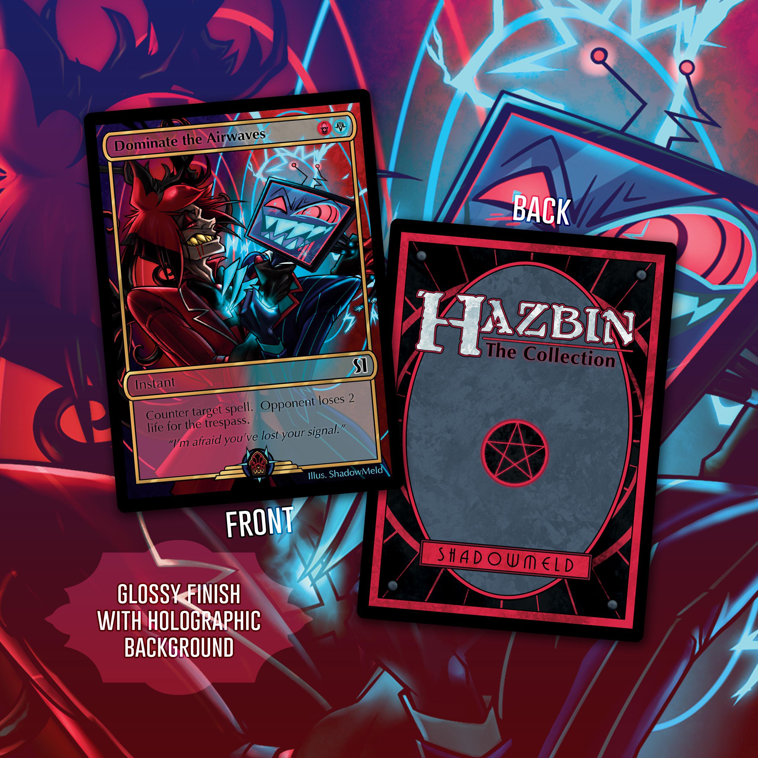 Hazbin Hotel Dominate the Airwaves Radiostatic Fancard TCG Style