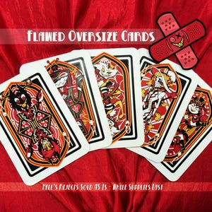 Cartes à jouer Hazbin oversize imparfaites