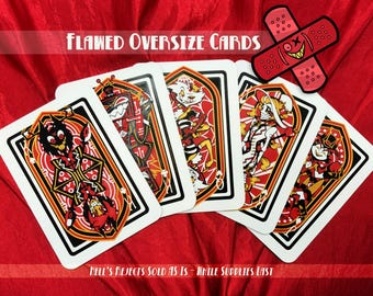 FLAWED Oversize Hazbin Character Playing Cards