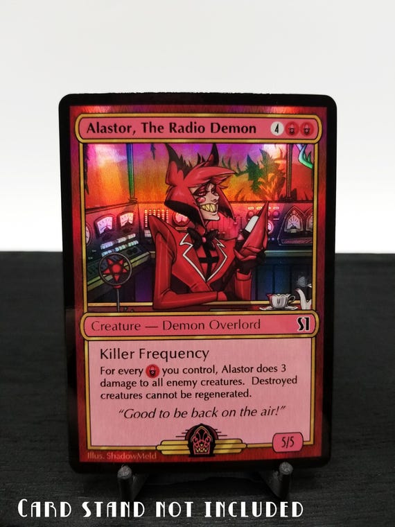 alastor mtg card Hazbin Hotel Trading Cards Demon Promo (PR-01) MTGNexus - Alastor, the Deal