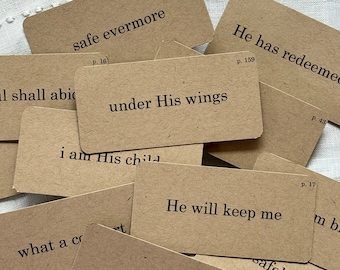 Mini Flashcards: Under His Wings