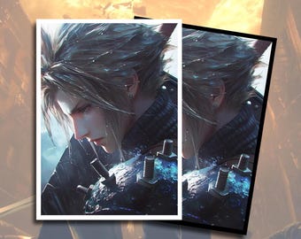 Final Fantasy Card Sleeves Cloud  Card Sleeves TCG Accessories Gifts High Quality Art Sleeves Commander Card Sleeves