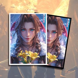 ファイナルファンタジー カードスリーブ エアリス カードスリーブ TCG アクセサリー ギフト 高品質アートスリーブ 統率者カードスリーブ