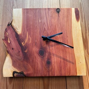 Live Edge Red Cedar Clock!