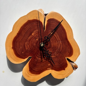 Live Edge Red Cedar Clock