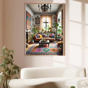 Eclectic Digital Wall Art, Digital Wall Art Prints, Instant Download, Wall Art for Living Room ...