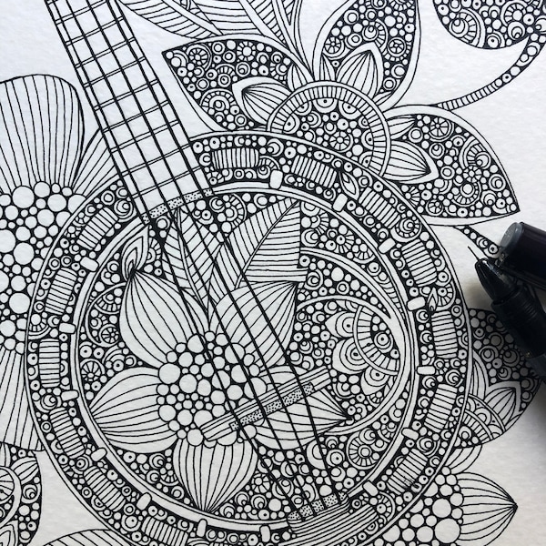 Rapidograph Art Etsy