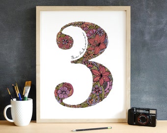 Type Three Enneagram, THE ACHIEVER, The Performer, Enneagram type 3, your personality, home decor, decoration, office decor, wall decor