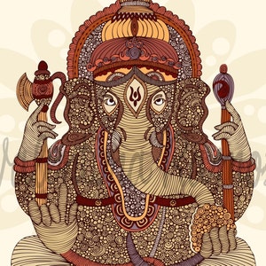 Ganesha in Flower - Etsy