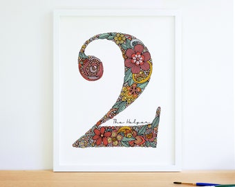 Type Two Enneagram, THE HELPER , The Giver , Enneagram type 2, your personality, home decor, decoration, office decor, wall decor