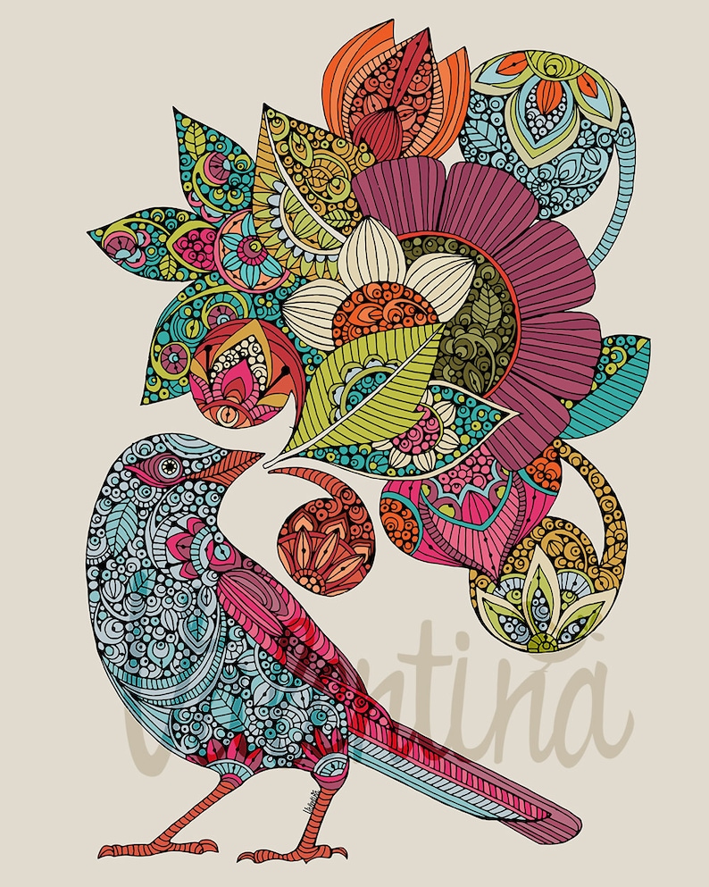 Bird Art Print Bird Decor Decor Room Decor Cute Bird - Etsy