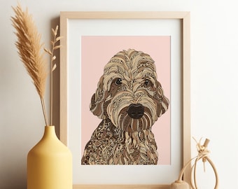 Custom Pet Portrait - Your Pet - Pet lover gift - Pet lovers - Great Gift - Dog Lover - Cat Lover - Pen and Ink art -  Print