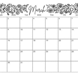 2026 Calendar - 12 Months -planner - PRINTABLE PDF - Letter Size - Etsy
