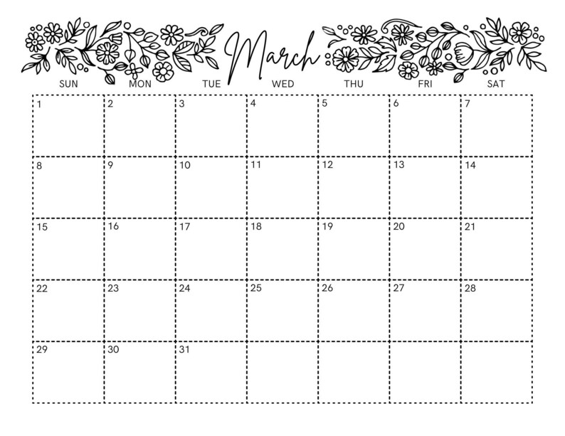 2026 Calendar - 12 Months -planner - PRINTABLE PDF - Letter Size - Etsy