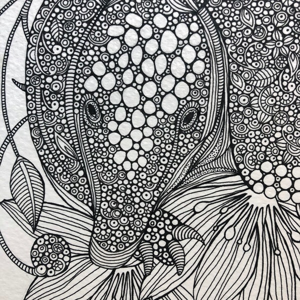 Pen and Ink Doodle - Etsy