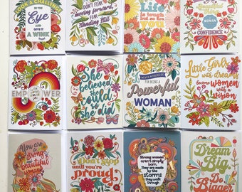 Inspirational Greeting Card: Empowering Women Quotes