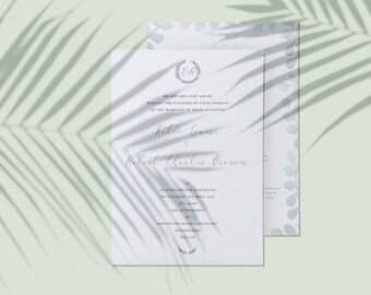 Eucalyptus Wedding Invitations