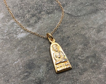 Golden Buddha - Vermeil and 14k Gold Filled Necklace