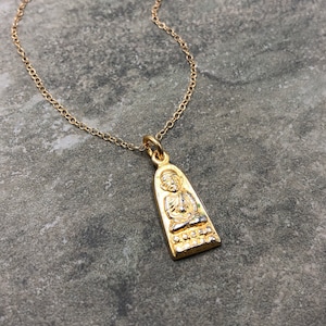 Golden Buddha - Vermeil and 14k Gold Filled Necklace