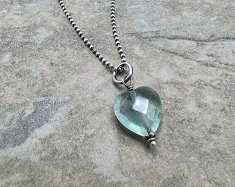 Love Heals - Fluorite and Sterling Silver Necklace