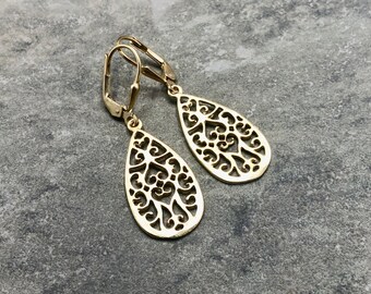 Sun Goddess - Gold Vermeil Earrings