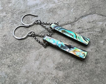 Shorebreak - Abalone and Sterling Silver Earrings