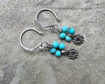 Taos - Turquoise and Sterling Silver Earrings