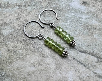 Grow - Peridot and Sterling Silver Earrings