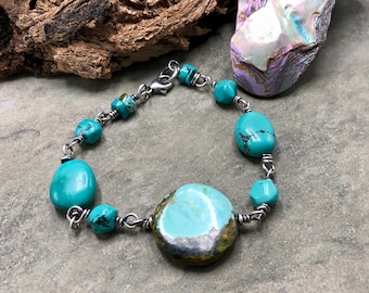 Soul - Turquoise and Sterling Silver Bracelet