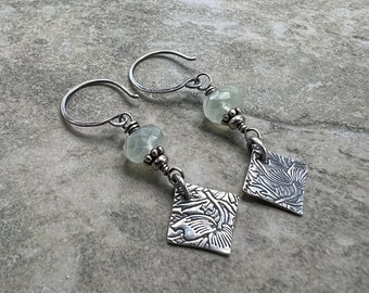 Botanica -  Chalcedony and Sterling Silver Earrings