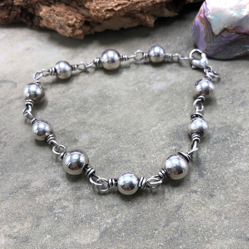 Mantra Sterling Silver Bracelet