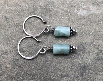 Waterfall - Amazonite and Sterling Silver Earrings