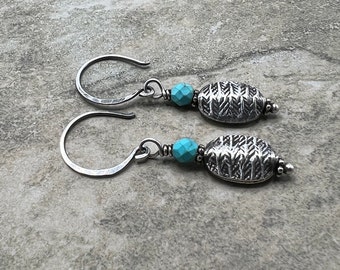 Taos - Turquoise and Sterling Silver Earrings