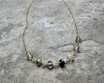 Mystic Opal - Mystic Opal and 14k Gold Filled Necklace