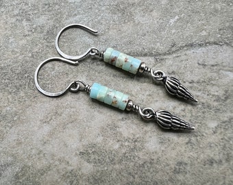 Aqua Terra Jasper Beach - Aqua Terra Jasper and Sterling Silver Earrings