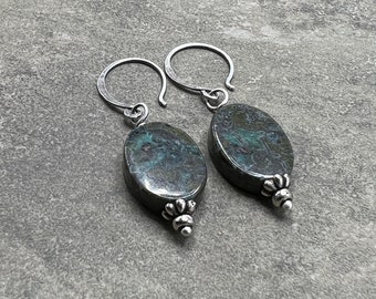 Laguna - Cuprite and Sterling Silver Earrings