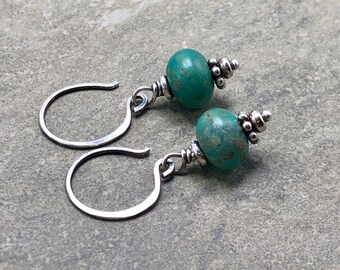 Cove- Picasso Czech Glass and Sterling Silver Earrings