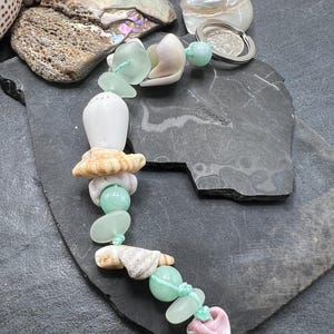 Catch of the Day - Maui Seashell and Seaglass Key Chain or Purse Charm