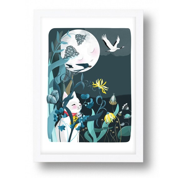 Maneki neko sale print